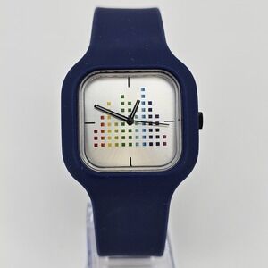 Modify Watches Unisex Analog Watch 38MM Gray Dial Blue Plastic Band New Battery